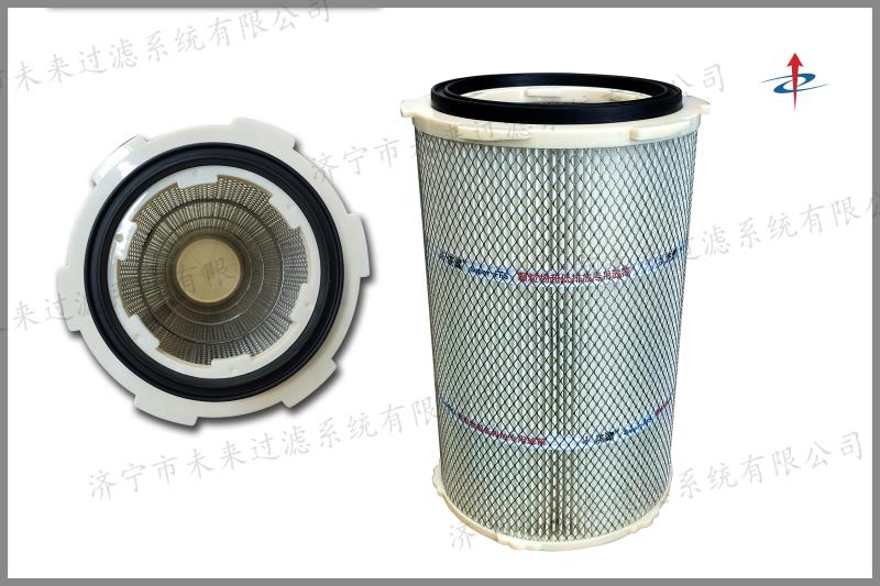 星空(中国)由经过成型加工处理的滤材、支撑骨架、上下端盖、橡胶密封圈组成